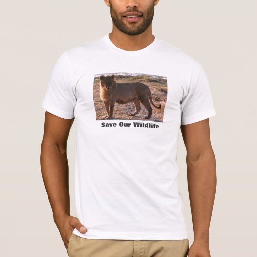Tau Rette unsere Tierwelt T-Shirt (Vorderseite)