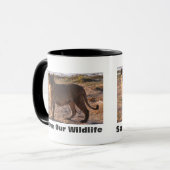 Tau Rette unsere Tierwelt Tasse (Vorderseite Links)