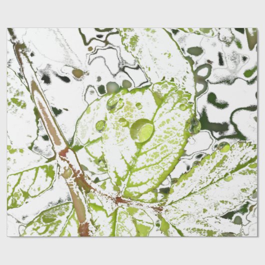 Tau-Tropfen Geschenkpapier (Flach)