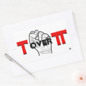 Tau und Pi-Mathe-Witz Rechteckiger Aufkleber (Umschlag)