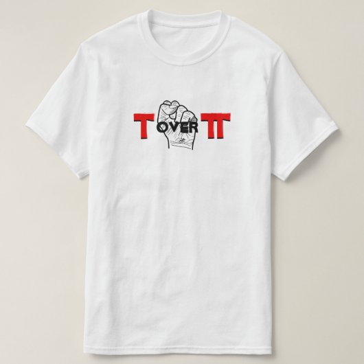 Tau und Pi-Mathe-Witz T-Shirt (Design vorne)