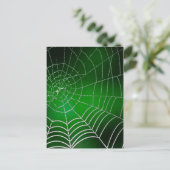 Taub auf Spinnennetz Postkarte (Stehend Vorderseite)