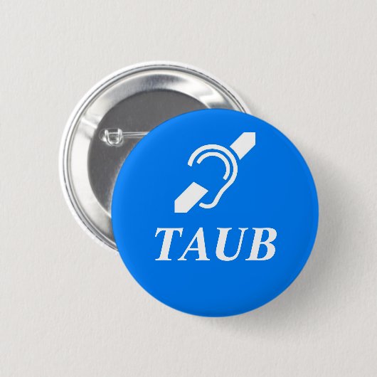 TAUB - Deutsch - Taube Button (Vorne & Hinten)