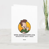 Taub-Freundliche Carolers Feiertagskarte (Rückseite)