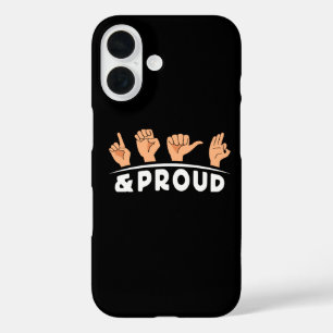 Taub Und Stolz Taube Menschen Fingeralphabet Zeich iPhone 16 Hülle