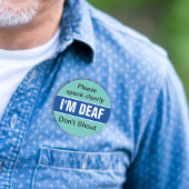 Taubbewusst, Hörbehinderung, Taubheit, weniger hör Runder Aufkleber
