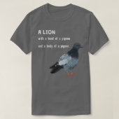 Taube als Löwe 1 T-Shirt (Design vorne)