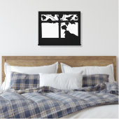 Taube an der Erholung Leinwanddruck (Insitu (Schlafzimmer))