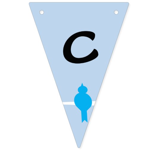 Taube auf Branch Celebration Wimpelkette (Erste Fahne)