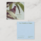 Taube auf einem Baum Quadratische Visitenkarte (Vorne/Hinten)