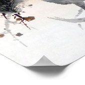 Taube auf einem Pine Tree, Watanabe Seitei Poster (Ecke)