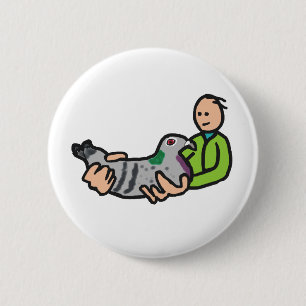 Taube Behaltend Button