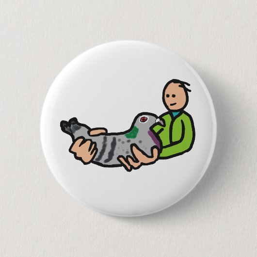 Taube Behaltend Button (Vorderseite)