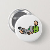 Taube Behaltend Button (Vorne & Hinten)
