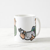 Taube Behaltend Kaffeetasse (VorderseiteRechts)