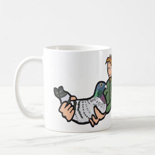 Taube Behaltend Kaffeetasse (Links)