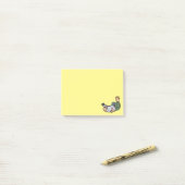 Taube Behaltend Post-it Klebezettel (Auf Schreibtisch)