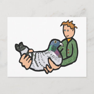 Taube Behaltend Postkarte