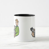 Taube Behaltend Tasse (Zentrum)