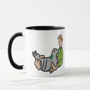 Taube Behaltend Tasse