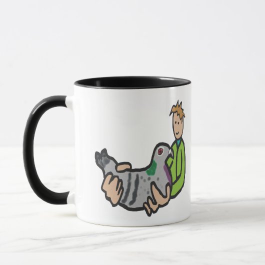 Taube Behaltend Tasse (Links)