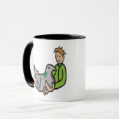 Taube Behaltend Tasse (Vorderseite Links)