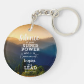 Taube Bewusstsein Inspiration Schlüsselanhänger (Rückseite)