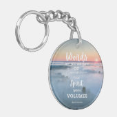 Taube Bewusstsein Inspiration Schlüsselanhänger (Vorderseite links)