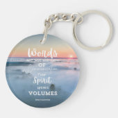 Taube Bewusstsein Inspiration Schlüsselanhänger (Rückseite)