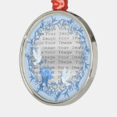 Taube Custom Round Silver Ornament (Links)