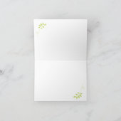 Taube der Friedensschläger Mitzvah Karte (Innenseite)