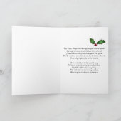 TAUBE DER FRIEDENSweihnachtskarte Feiertagskarte (Innenseite)