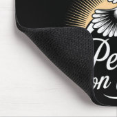 Taube Des Friedens Auf Der Erde Und Globus Friedli Mousepad (Ecke)