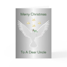 Taube des Friedens auf Weihnachten