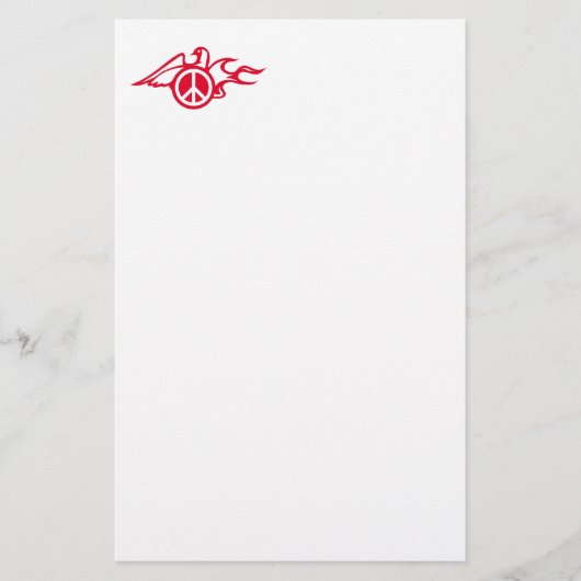 Taube des Friedens Briefpapier (Vorderseite)