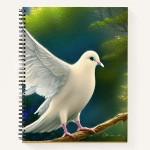 Taube des Friedens Christlich Glaube und Hoffnun Notizblock