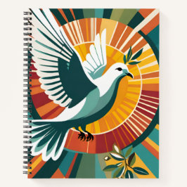Taube des Friedens | Christliches Glaubensjournal Notizblock