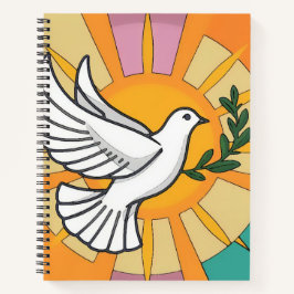 Taube des Friedens | Christliches Glaubensjournal Notizblock