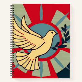 Taube des Friedens | Christliches Glaubensjournal Notizblock