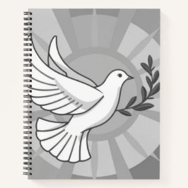 Taube des Friedens | Christliches Glaubensjournal Notizblock