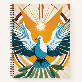 Taube des Friedens | Christliches Glaubensjournal Notizblock
