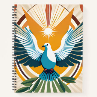 Taube des Friedens | Christliches Glaubensjournal Notizblock