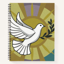 Taube des Friedens | Christliches Glaubensjournal Notizblock