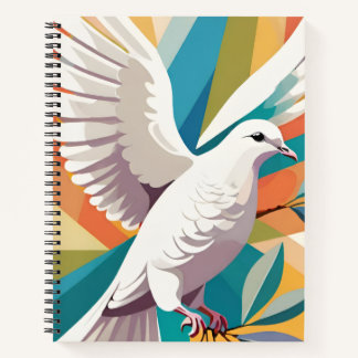 Taube des Friedens | Christliches Glaubensjournal Notizblock