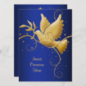 Taube des Friedens Einladung (Vorne/Hinten)