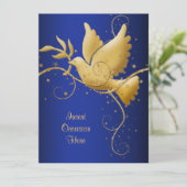 Taube des Friedens Einladung (Stehend Vorderseite)