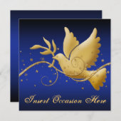 Taube des Friedens Einladung (Vorne/Hinten)