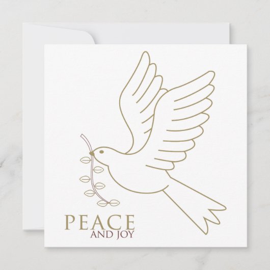 Taube des Friedens Einladung (Vorderseite)