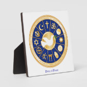 Taube des Friedens Fotoplatte (Vorderseite)