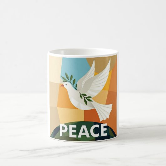 TAUBE DES FRIEDENS GEOMETRISCH KAFFEETASSE (Mittel)